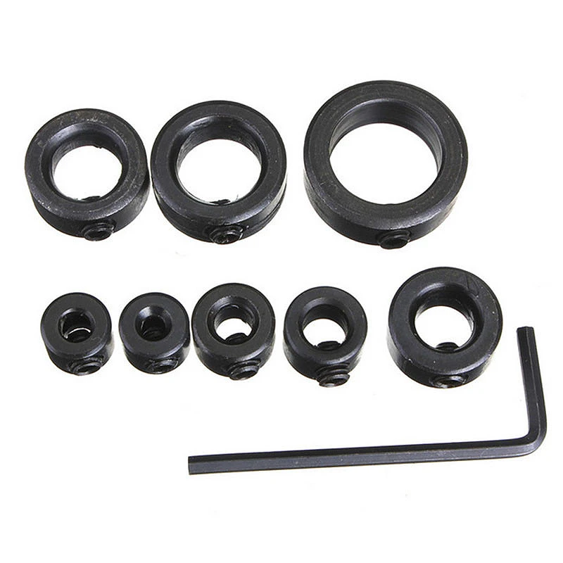 8 шт Биты для сверла деревообработки инструменты глубина Стопорные муфты кольцо