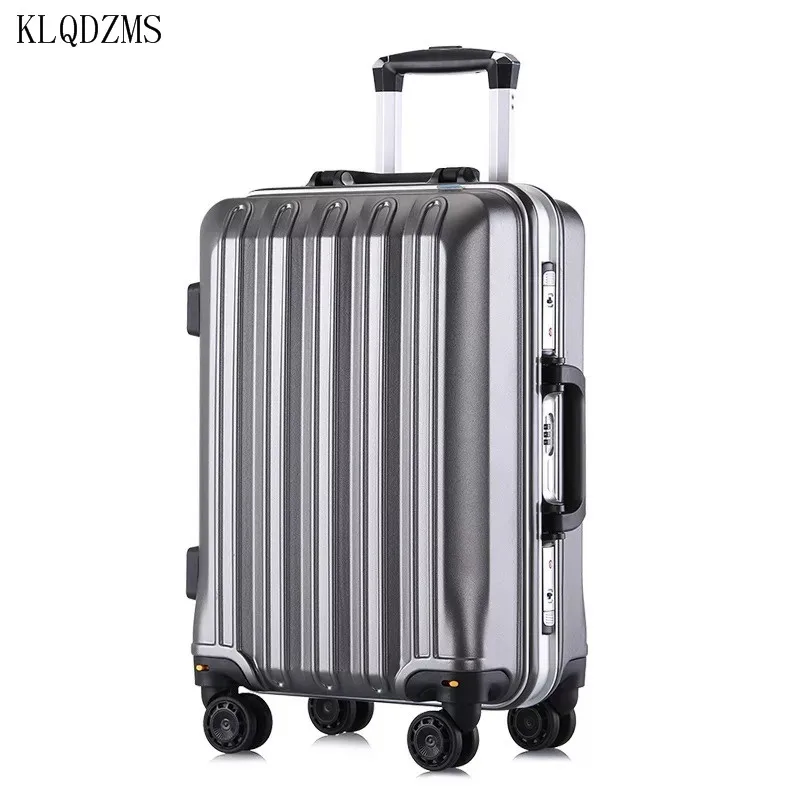 KLQDZMS 20 &quot24&quot алюминиевая рама Дорожный чемодан мужская дорожная сумка женская