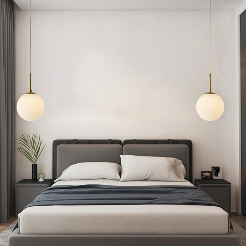 Современный подвесной светильник из латуни в скандинавском стиле креативная