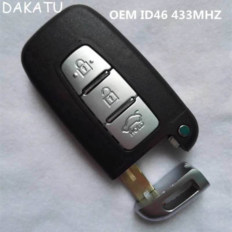 Смарт брелок DAKATU без ключа с дистанционным управлением кнопка 3/4 433 МГц чипом ID46