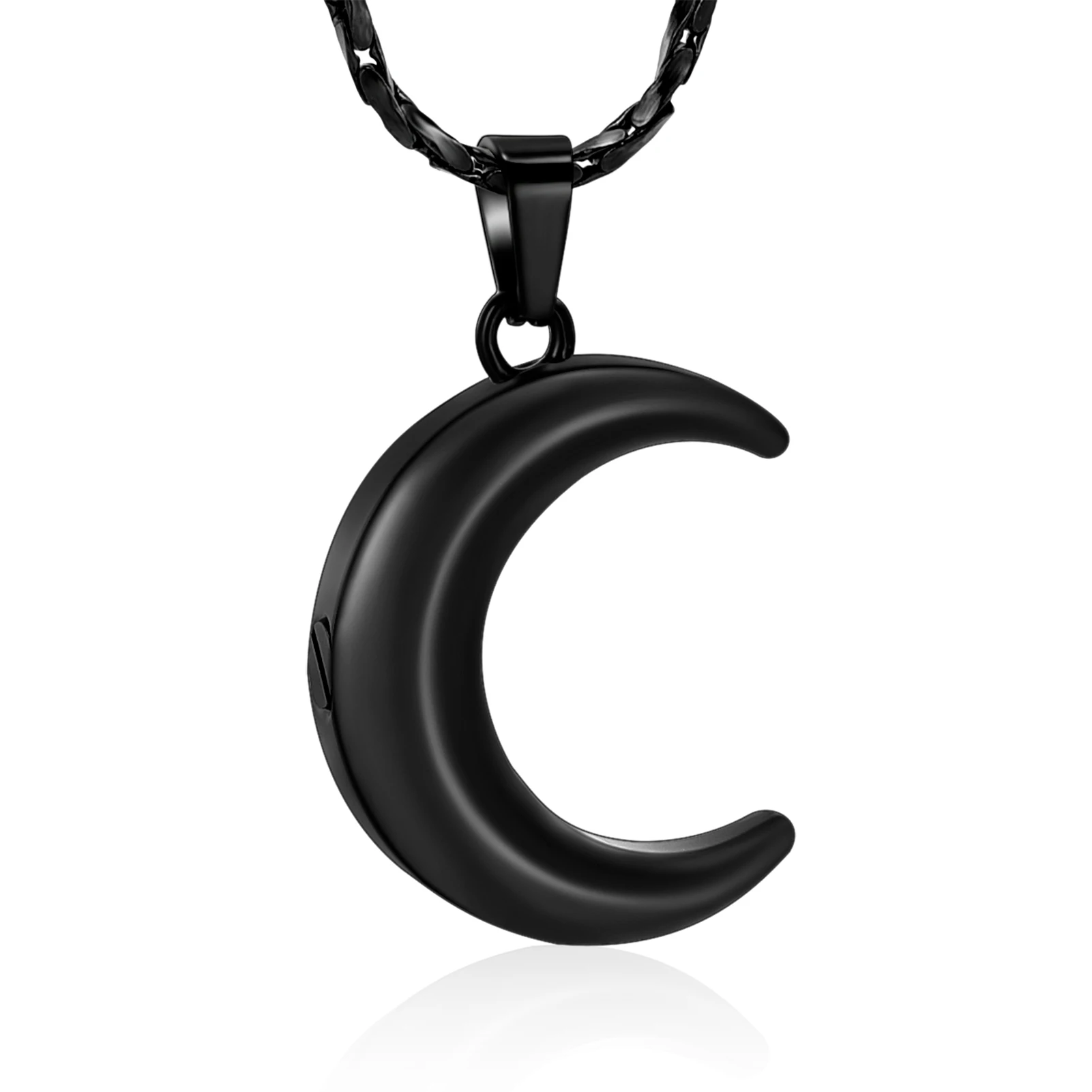 

Кремации ювелирные изделия для пепла Луна урна Цепочки и ожерелья из нержавеющий стали памятный медальоны сувениры Ювелирные изделия для к...