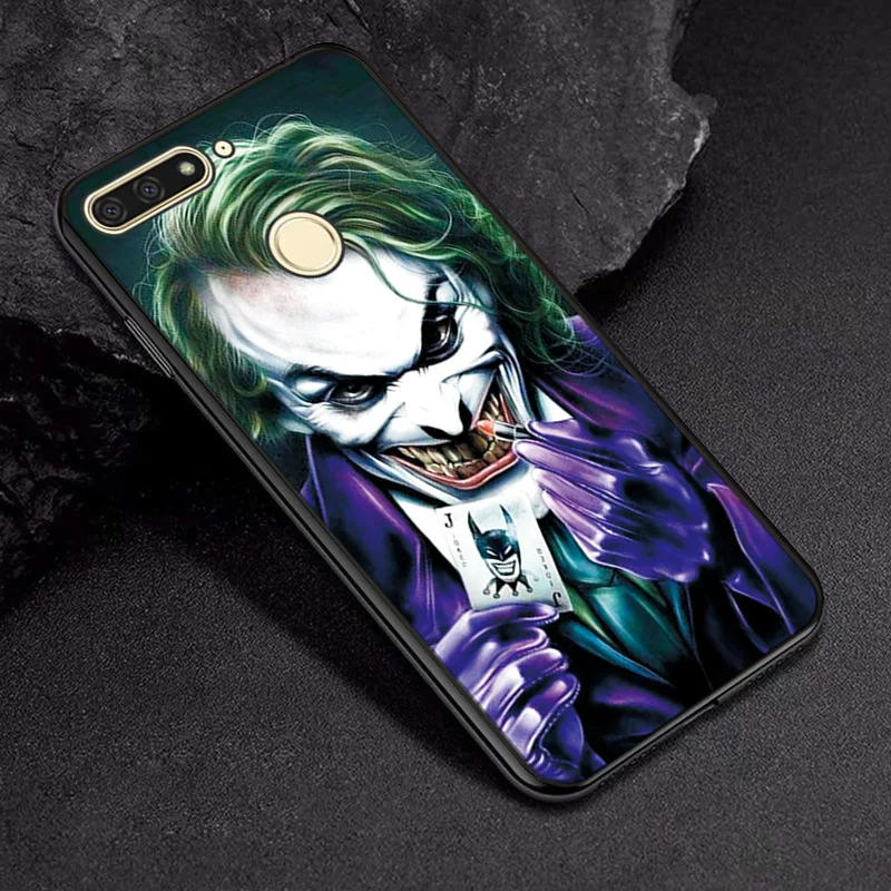 TPUBLK661 Черный ТПУ чехол для телефона Venom Joker, чехол для huawei P Smart iron Man, Бампер для huawei P Smart, чехол PSmart P Smart Z - Цвет: TPUBLK661
