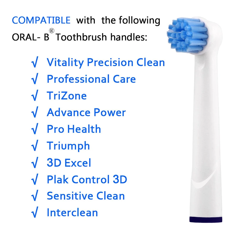 8 шт. EBS17 чувствительные сменные насадки для зубных щеток Oral B зубная щетка