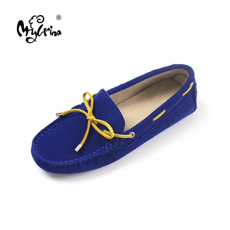 Весенне Осенняя обувь Женская на плоской подошве Модная женская из натуральной