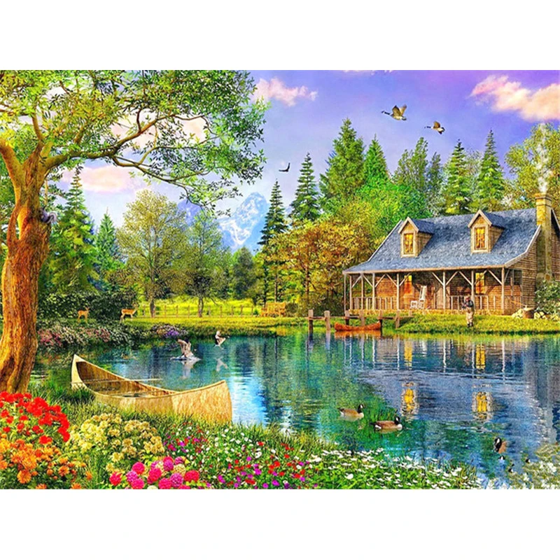 

A5546 Diamond Painting Christmas Diamond Mosaic Seed Beads Painting by Numbers Christmas Decoration Diamond Embroidery DIY Decor