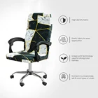 Эластичный чехол для офисного стула с принтом, моющийся компьютерный чехол ML в геометрическом стиле, чехол для кресла, вращающийся стул