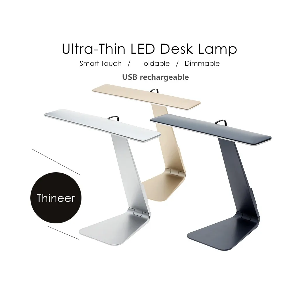 USB перезаряжаемая Складная ультратонкая настольная лампа Mac стиль сенсорный