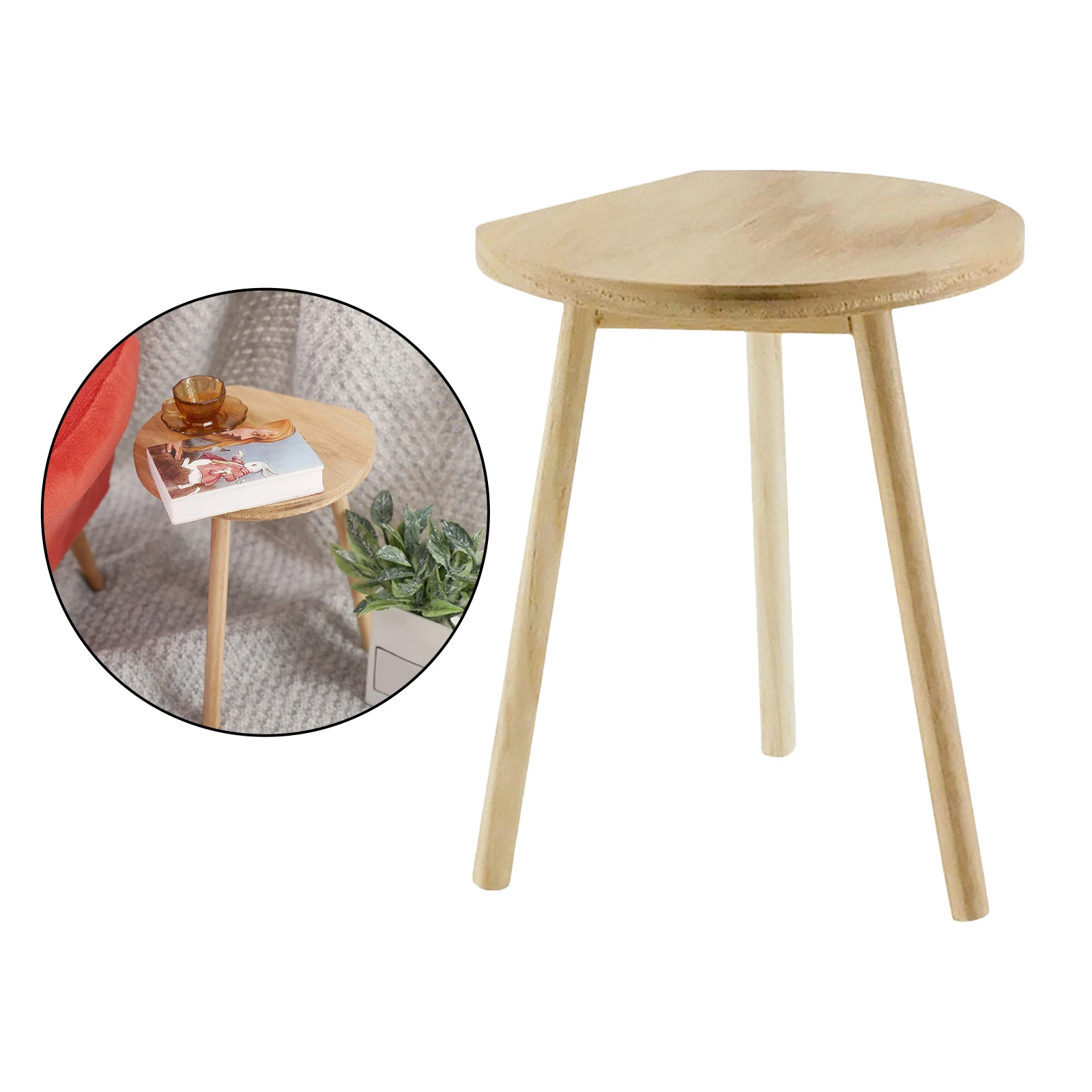 

1:6 Scale Dollhouse Miniature Simulation Wooden Unfinished Desk Room Decor