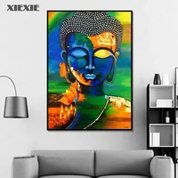 modern buddha canvas painting abstract buddha statue posters and prints wall art pictures for living room home wall decoration