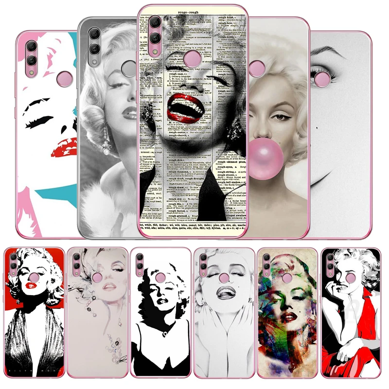 Роскошный уникальный мягкий силиконовый чехол Marilyn Monroe из ТПУ для телефона Huawei MATE