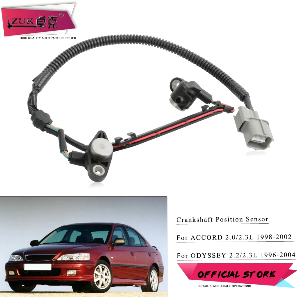 

ZUK Датчик положения коленчатого вала, датчик TDC для HONDA ACCORD 1998-2002 2.0L 2.3L ODYSSEY 1996-2004 2.2L 2.3L 37840-P0A-A01