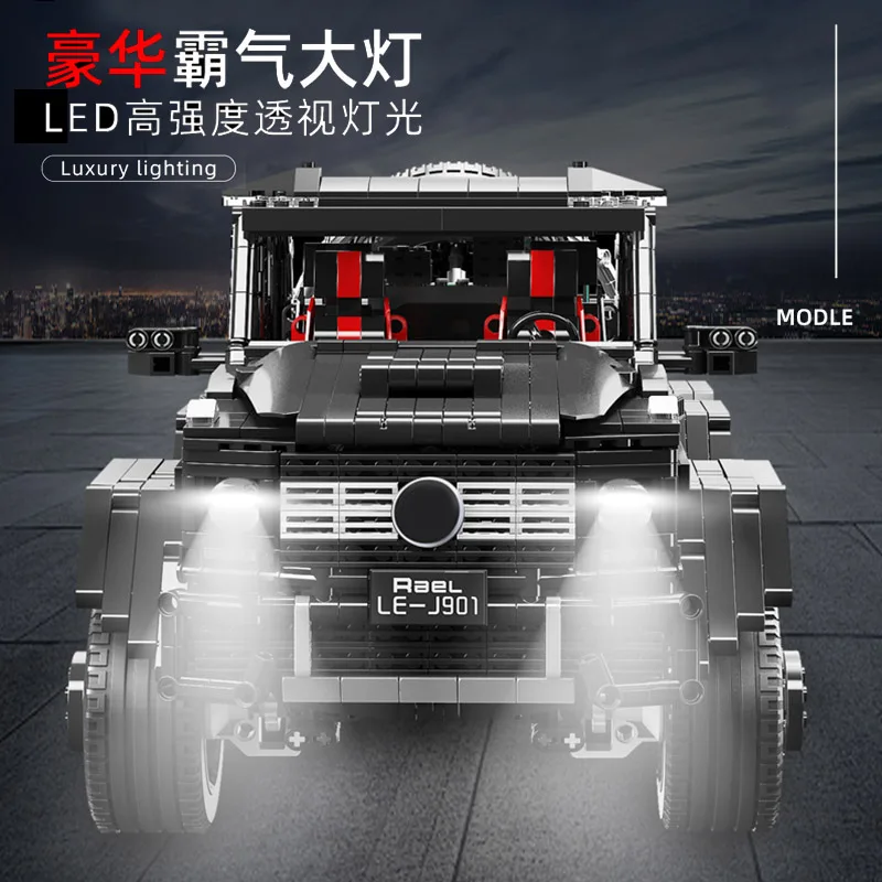 3300 шт. MOC Technic The G63 6*6 LAND CRUISER модель автомобиля строительные блоки кирпичи пульт