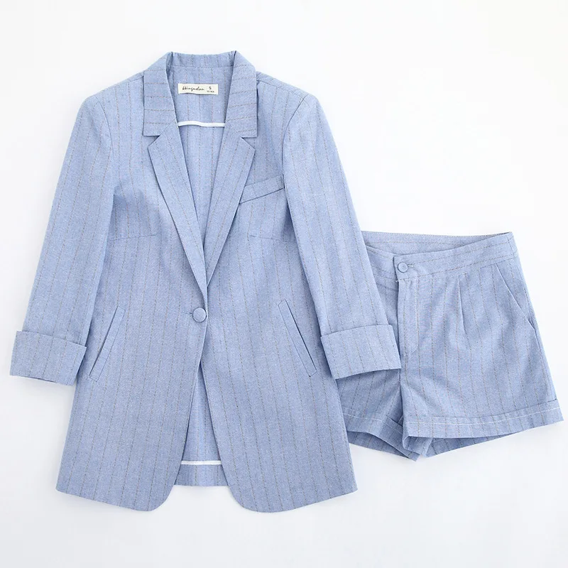 

Women's single suit new fashion casual short-sleeved single button suit shorts set of temperament women's two-piece suit