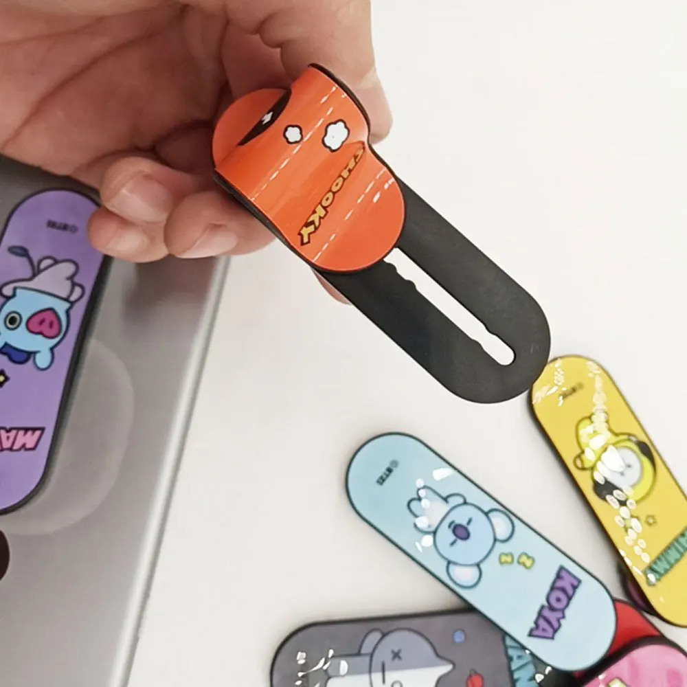 KISSCASE мультфильм Push-pull кольцо подставка Многофункциональный гибкий кронштейн для
