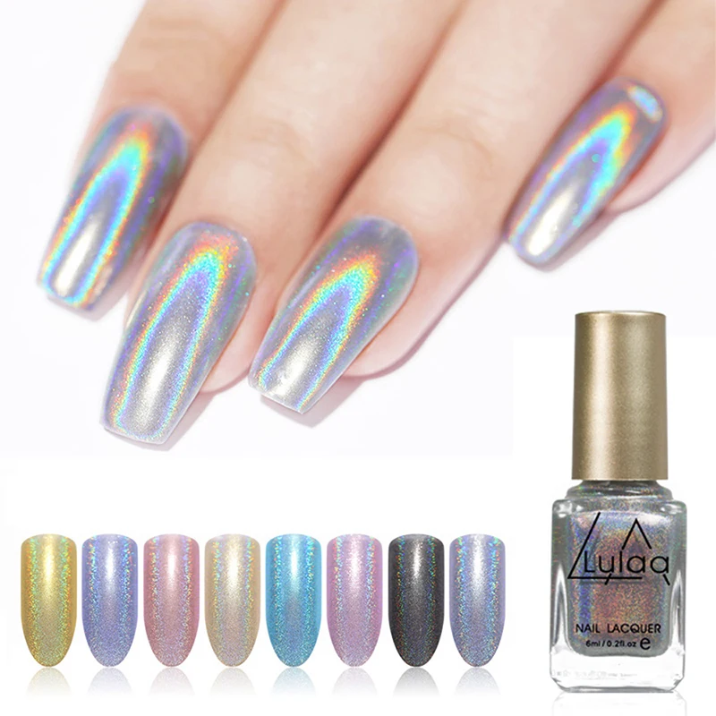 Nail Polish Fashion Silver Transparent Purple Gold Color 6ML Long-Lasting Girl Cute Artfafa | Красота и здоровье