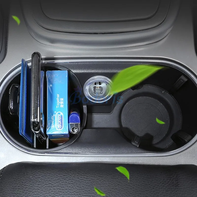 

For Porsche Cayenne 2018 2019 Interior Water Cup Holder Mobile Storage Box Console Car Organizer Tray Auto Accessories