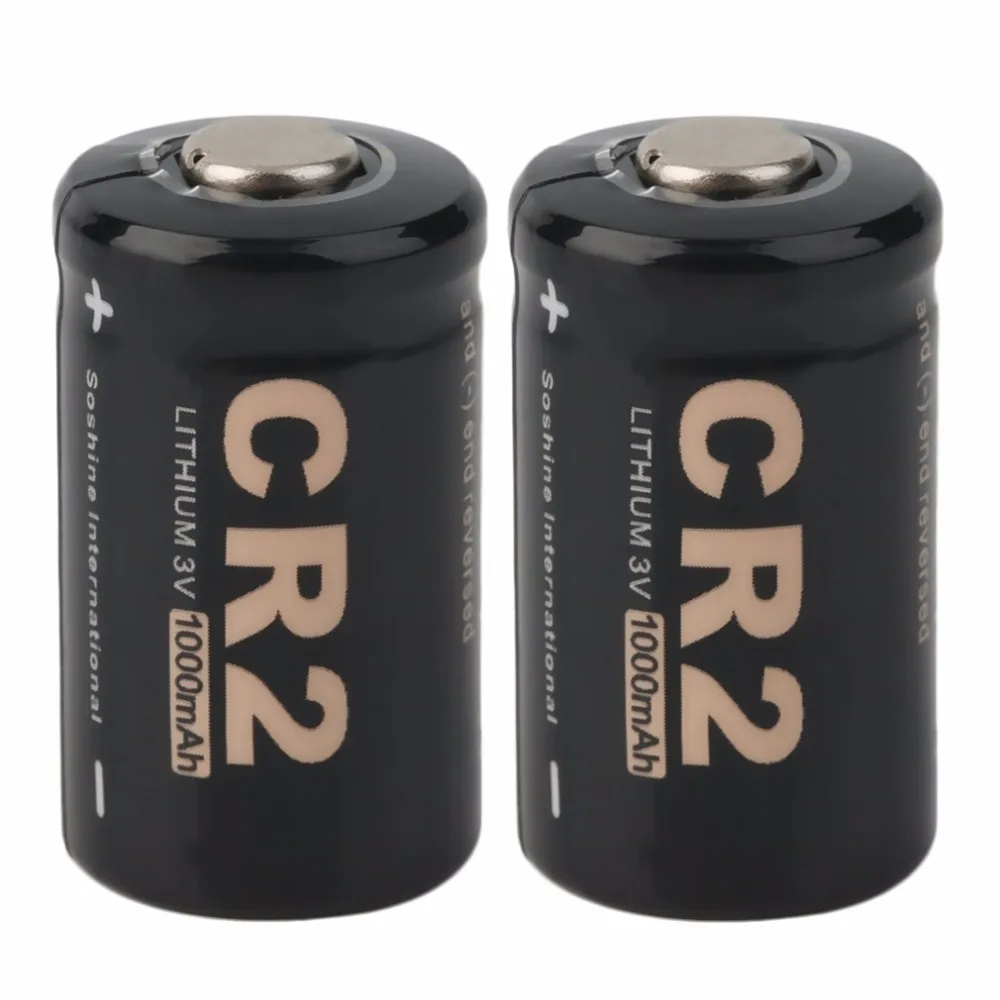 В наличии! 2 шт. CR2 3 0 V 1000mAh Защищенный перезаряжаемый аккумулятор + чехол для Soshine