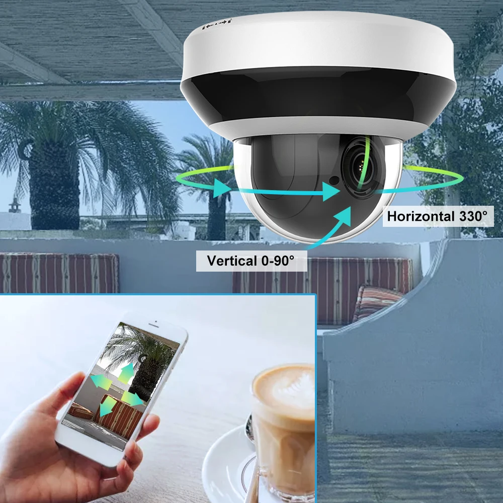 hikvision oem 4mp ptz ip camera poe 4x optical zoom 2 812mm lens with two way audio vidoecam ir 20m ip66 h 265 ptz n2404i de3 free global shipping