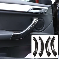 4 pcs for bmw x1 f48 2016 2018 carbon fiber abs car inner door handle trim car accessories for bmw x2 f47 2018