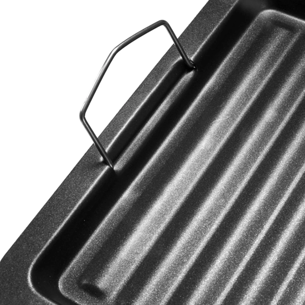 

Thickened Tool Rectangular Grill Plate Camping Picnic Dinner Party Non Stick Tray For Barbecue Accessories Outdoor Gas Hob