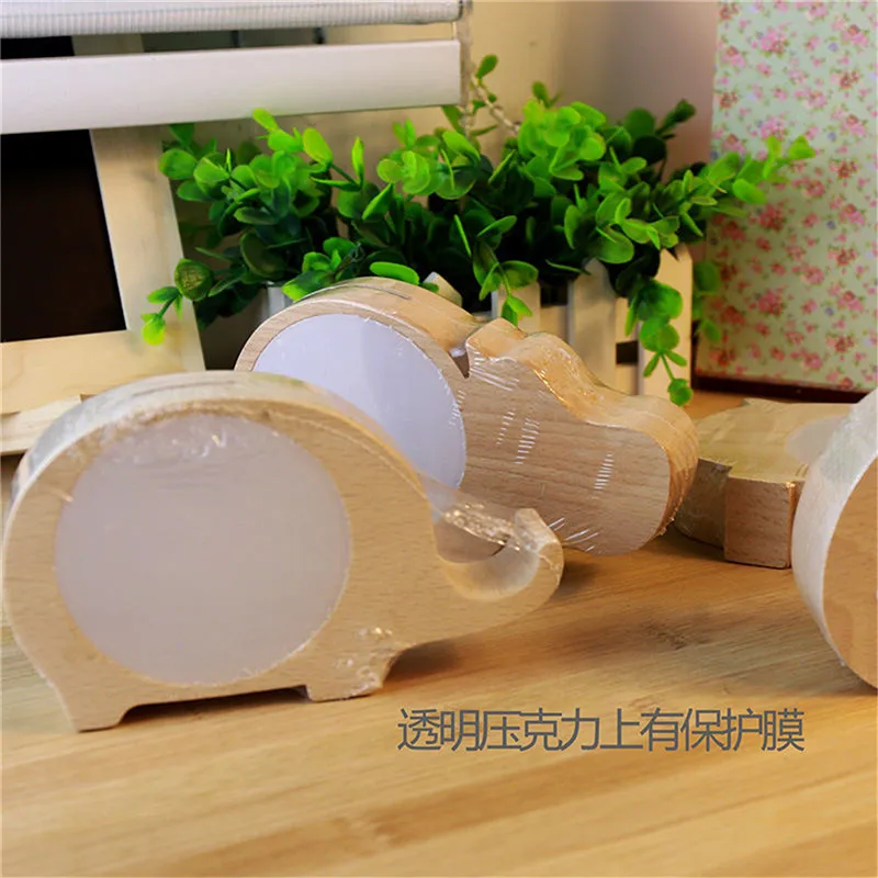 Милый бегемот киты слоны деревянный ящик для денег деревянные коробочки с