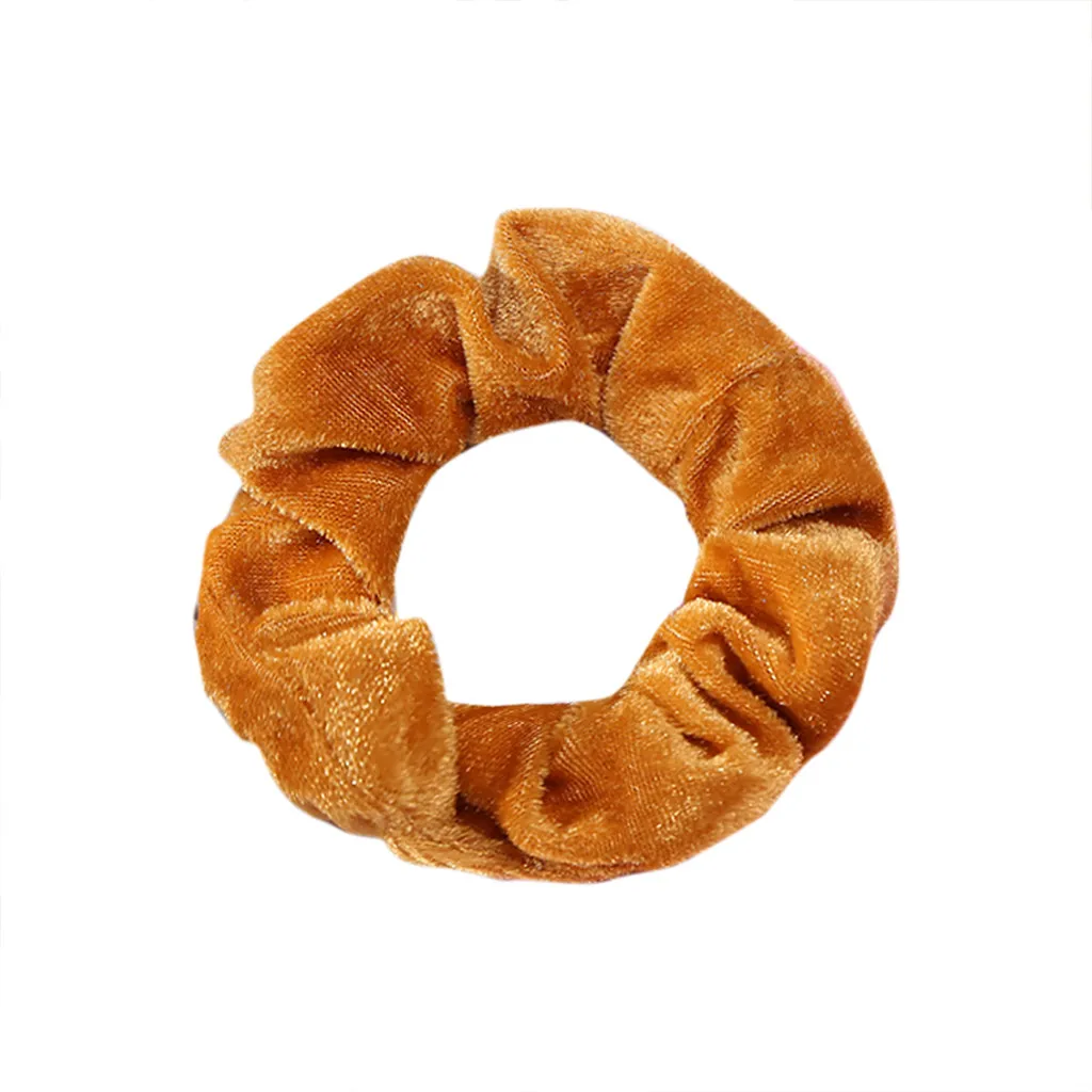 P 1 шт. Velluto Scrunchies Fasce Accessori Per Capelli Donne Ragazze Capelli Elastici Cravatta In Gomma anello corda per cape - Цвет: P