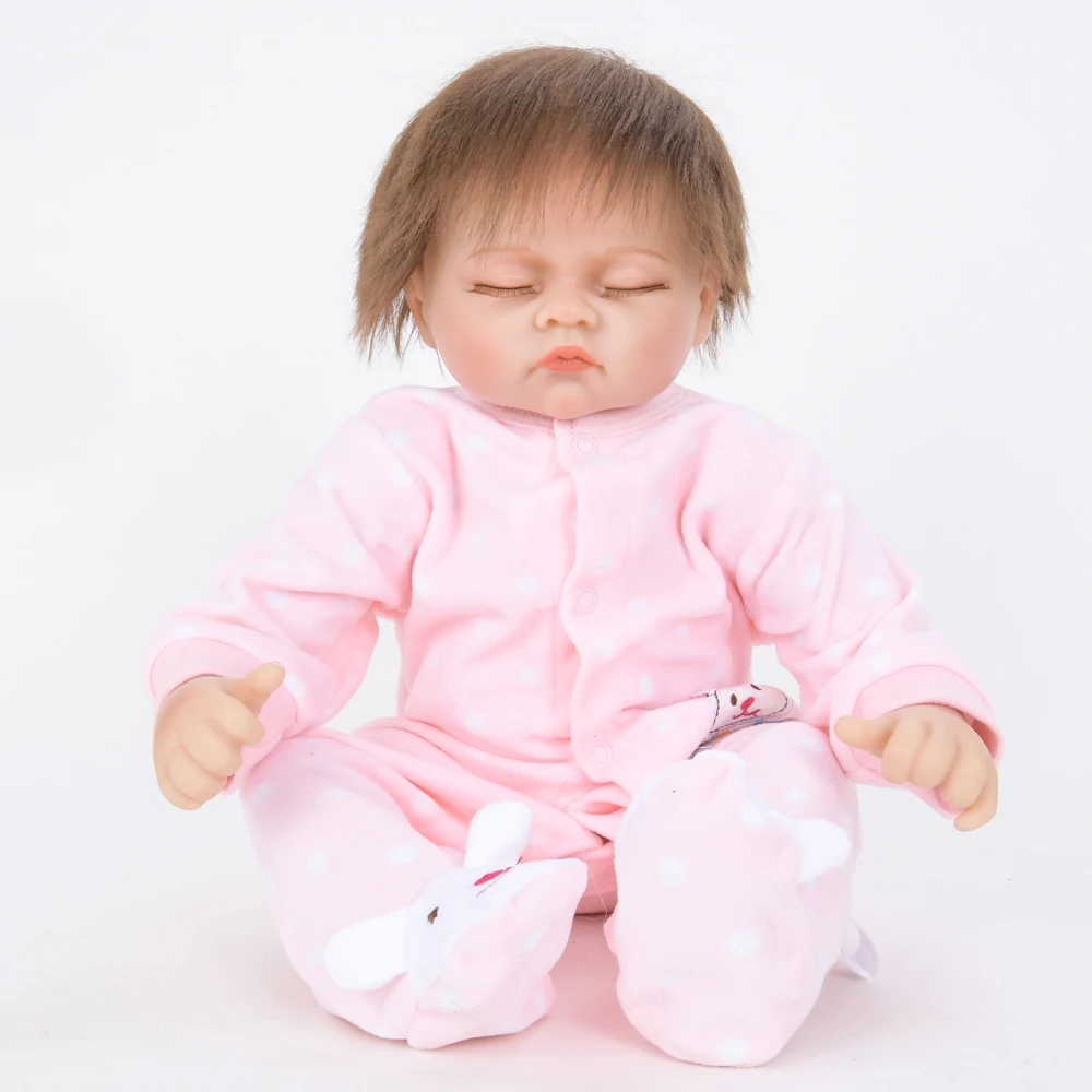50cm Cloth Body Reborn Baby Doll Newborn Lifelike Realistic Cute Babies Princess Birthday Holiday Gift | Игрушки и хобби