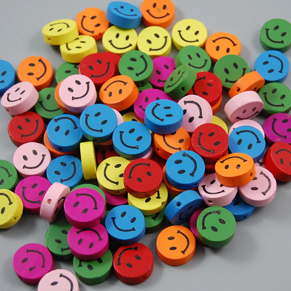 Многоцветный различных Форма деревянный свободные шнуровкой Spacer Бусины