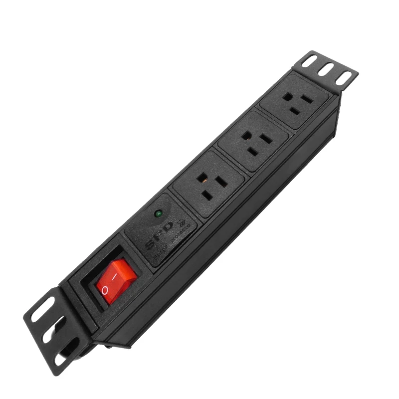 3AC PDU удлинитель для кабинета с американской розеткой защита от вспышки гнездо из алюминиевого сплава адаптер питания