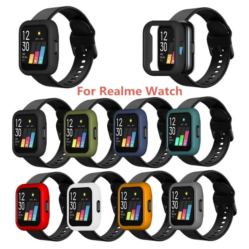 

2021 Newest High Quality Screen Protector Case For Realme Watch Protective Hard Cover For Realme Smart Watch Accessories Hot!!!