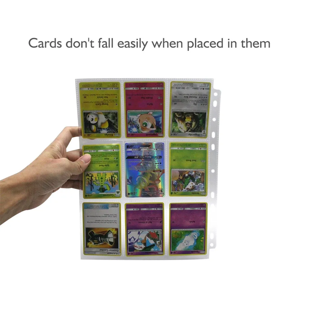 10 шт./упак. бумажник страницы альбома коллекция 90 карманы торговая карточная игра