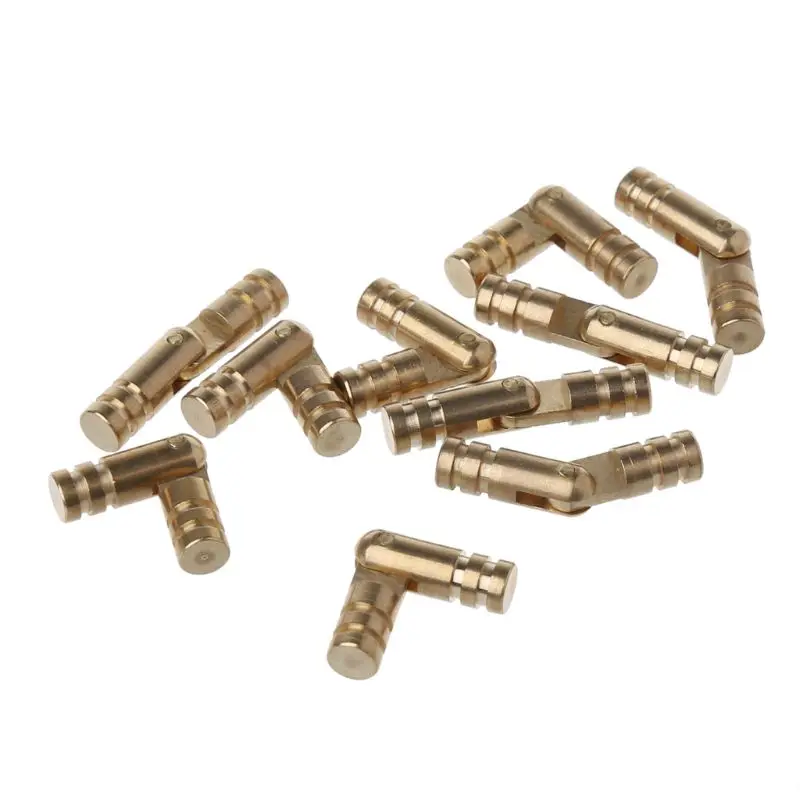 

10PCS Gold Copper Brass Wine Jewelry Box Hidden Invisible Concealed Barrel Hinge K3KD