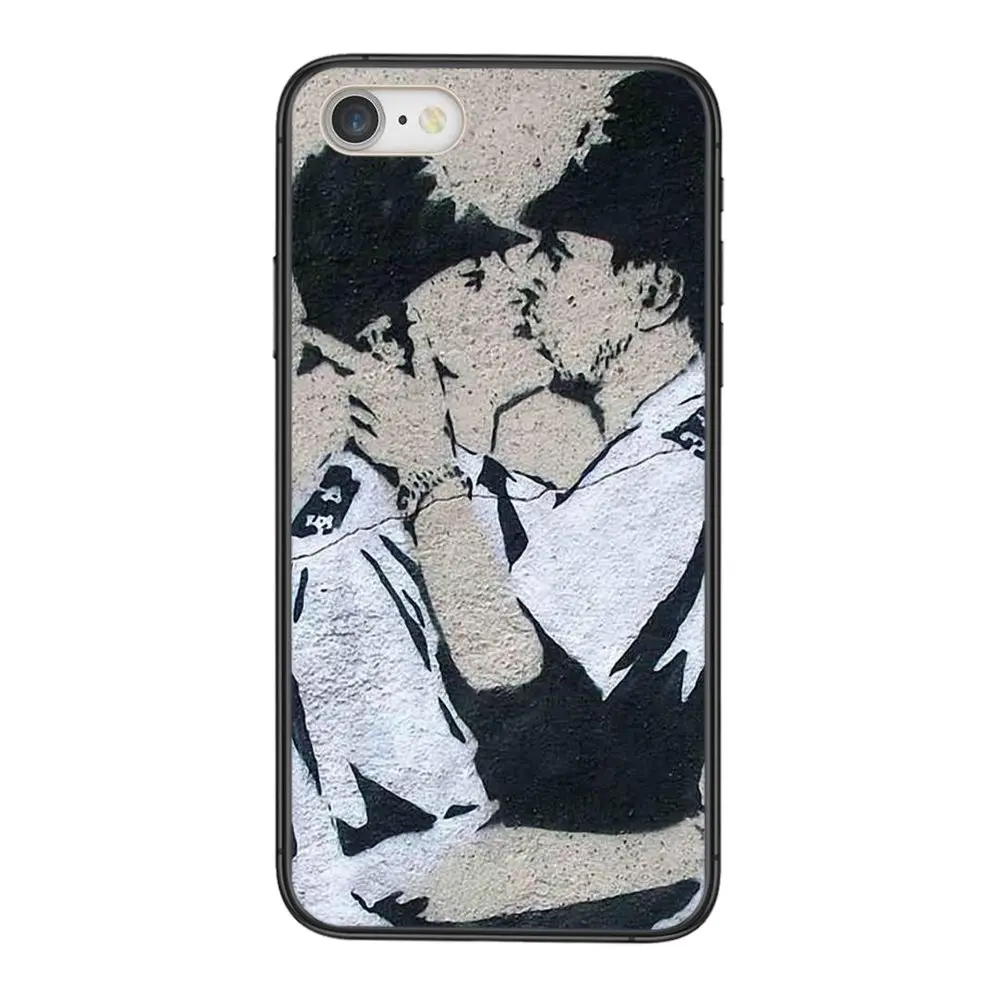 Черный Роскошный чехол Hoesjes модный Бэнкси уличный арт Альберт Эйнштейн цветок