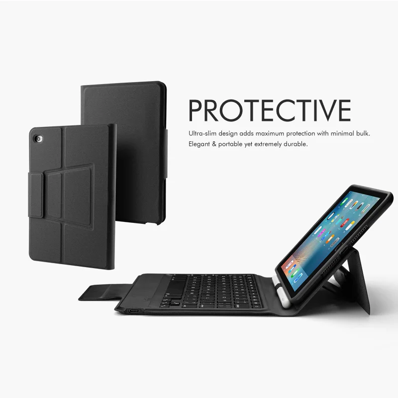 [Новинка] 4,0 Беспроводная bluetooth-клавиатура для iPad mini 4/5, кожаный чехол Премиум+ все в дизайне+ 7 цветов подсветки