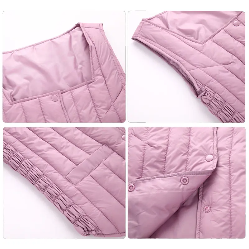 Брендовая верхняя одежда Lusumily зимний женский жилет с тепловым наполнителем на