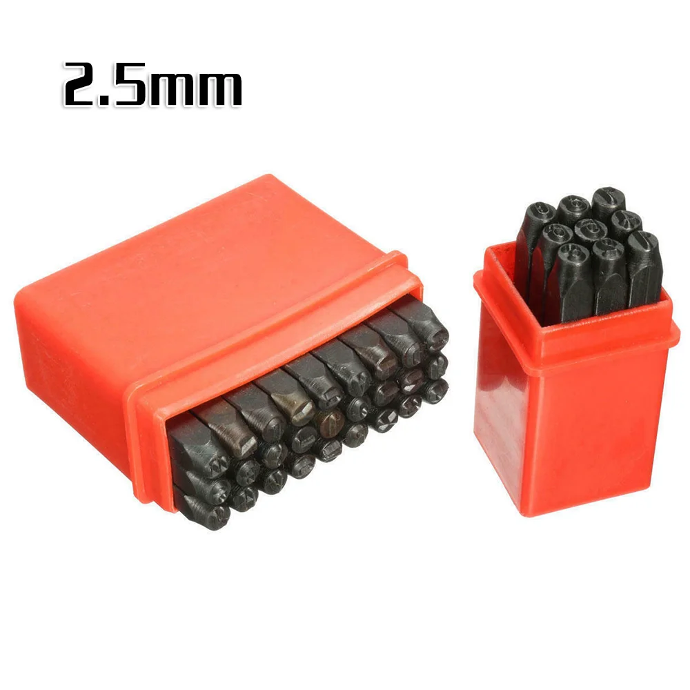 

Equipment Punching Supplies Stamps Puncher Alphabet Black Carbon steel