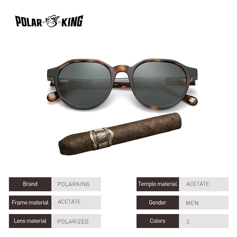 Солнцезащитные очки Polarking Мужские поляризационные винтажные солнечные