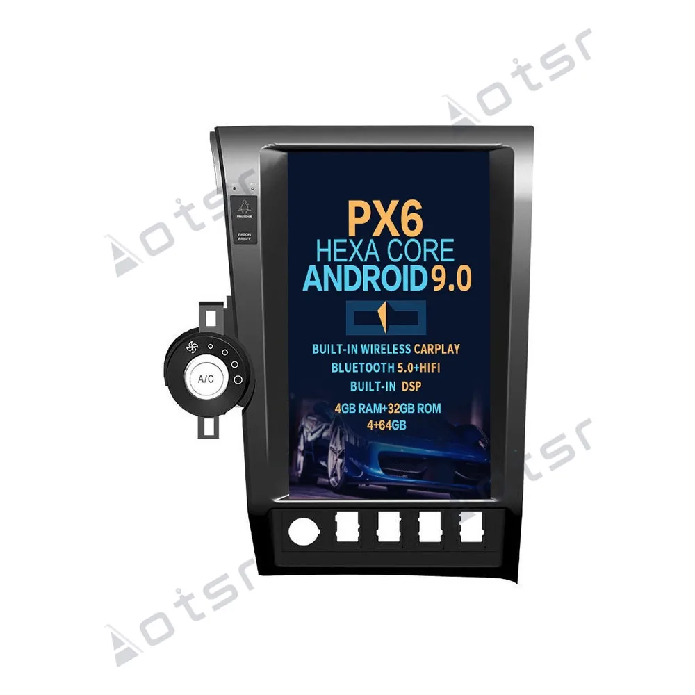 Автомобильный мультимедийный плеер стерео GPS DVD радио навигация Android 9 0 экран