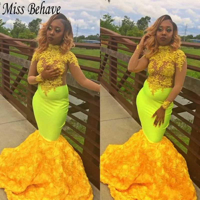 Вечернее платье Русалка DD JYOY с длинным рукавом иллюзионный лиф сексуальное