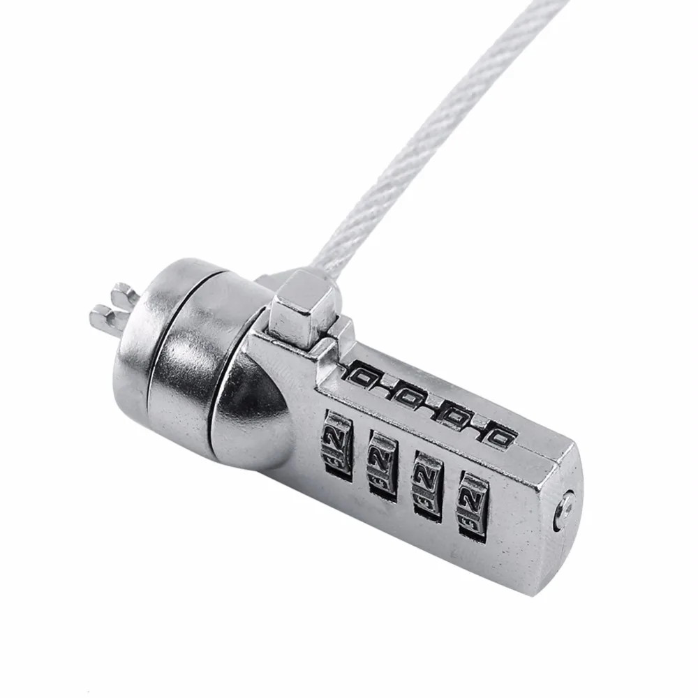 Замок защитный комбинированный с 4 значным паролем для ноутбука ПК|Замок