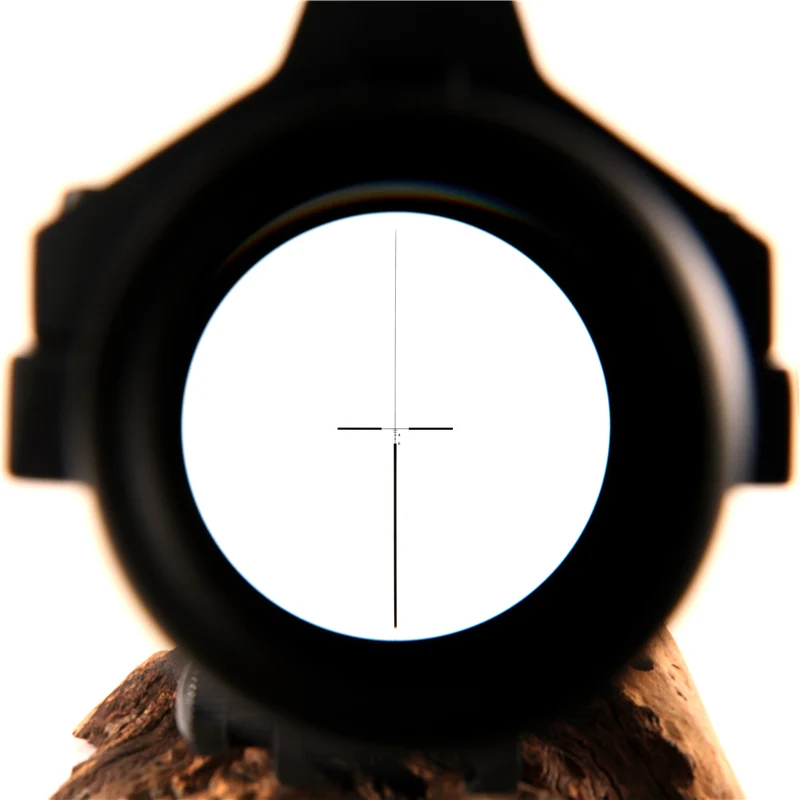 Охотничий Прицел ACOG 4X32 настоящий волоконный оптика красный освещенный точечный элемент шеврон стекло сетка тактический оптический прицел