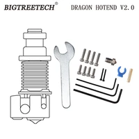 bigtreetech dragon hotend v2 0 all metal copper alloy 0 4mm extrusion head for titan ddb extruder e3d v6 hotend 3d printer parts
