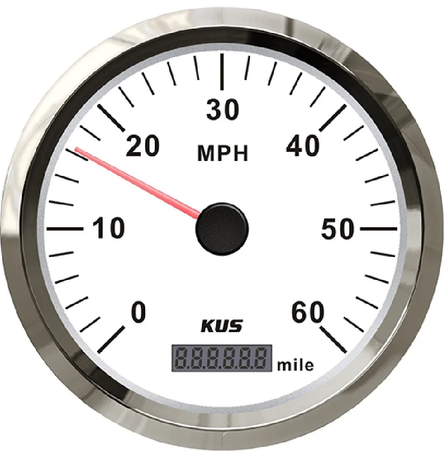 KUS 110 мм измерение GPS Спидометр Одометр 0 60MPH 12В/24В Speedo с красной и Желтой