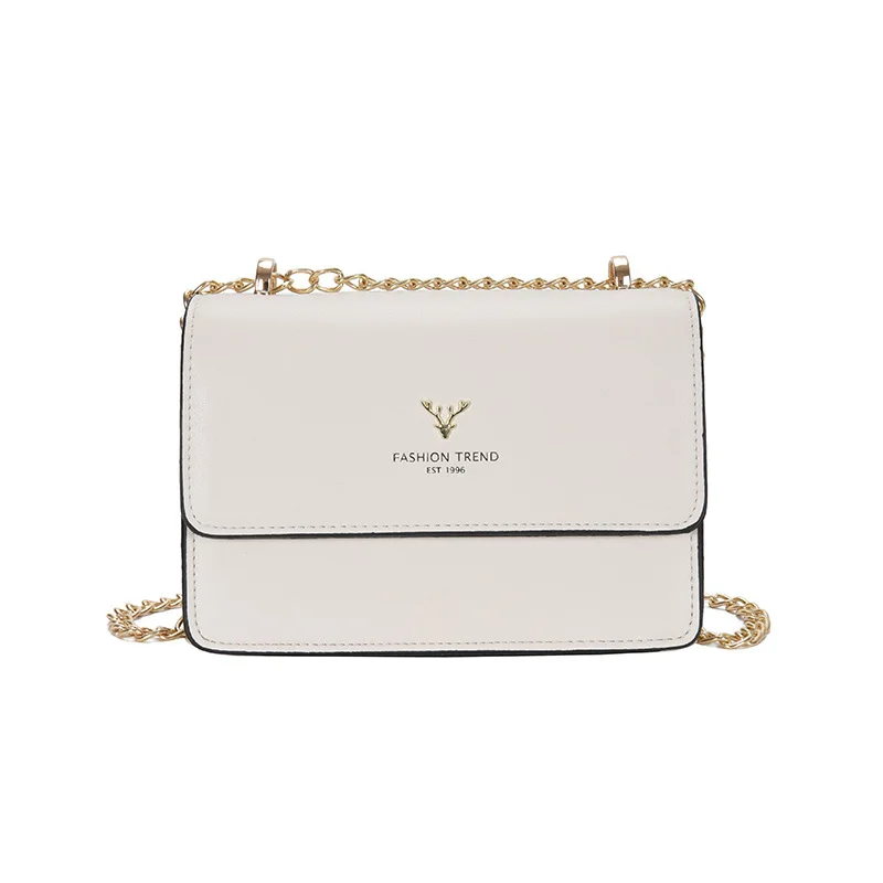 

Cute Deer Head Women Bag Fashion Small Square Bag Luxury Handbags Women Bags Designer Flap Purses Casual Shoulder Messenger Bag