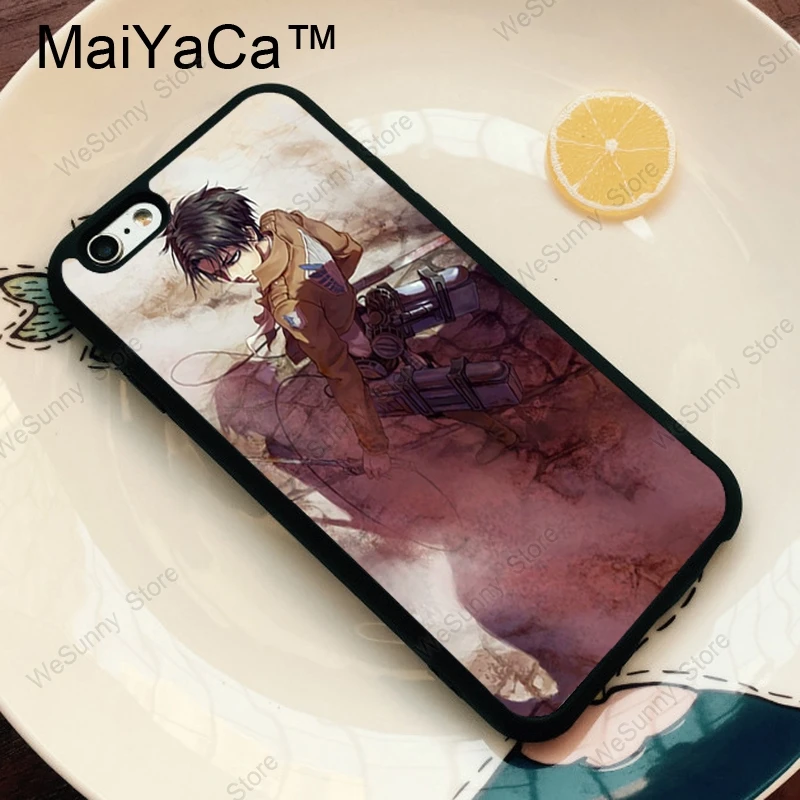 MaiYaCa Levi Ackerman атака на Титанов ТПУ Пластиковый чехол для телефона для iPhone 11 Pro MAX X XR XS MAX 6 6s 7 8 Plus 5S задняя крышка чехол