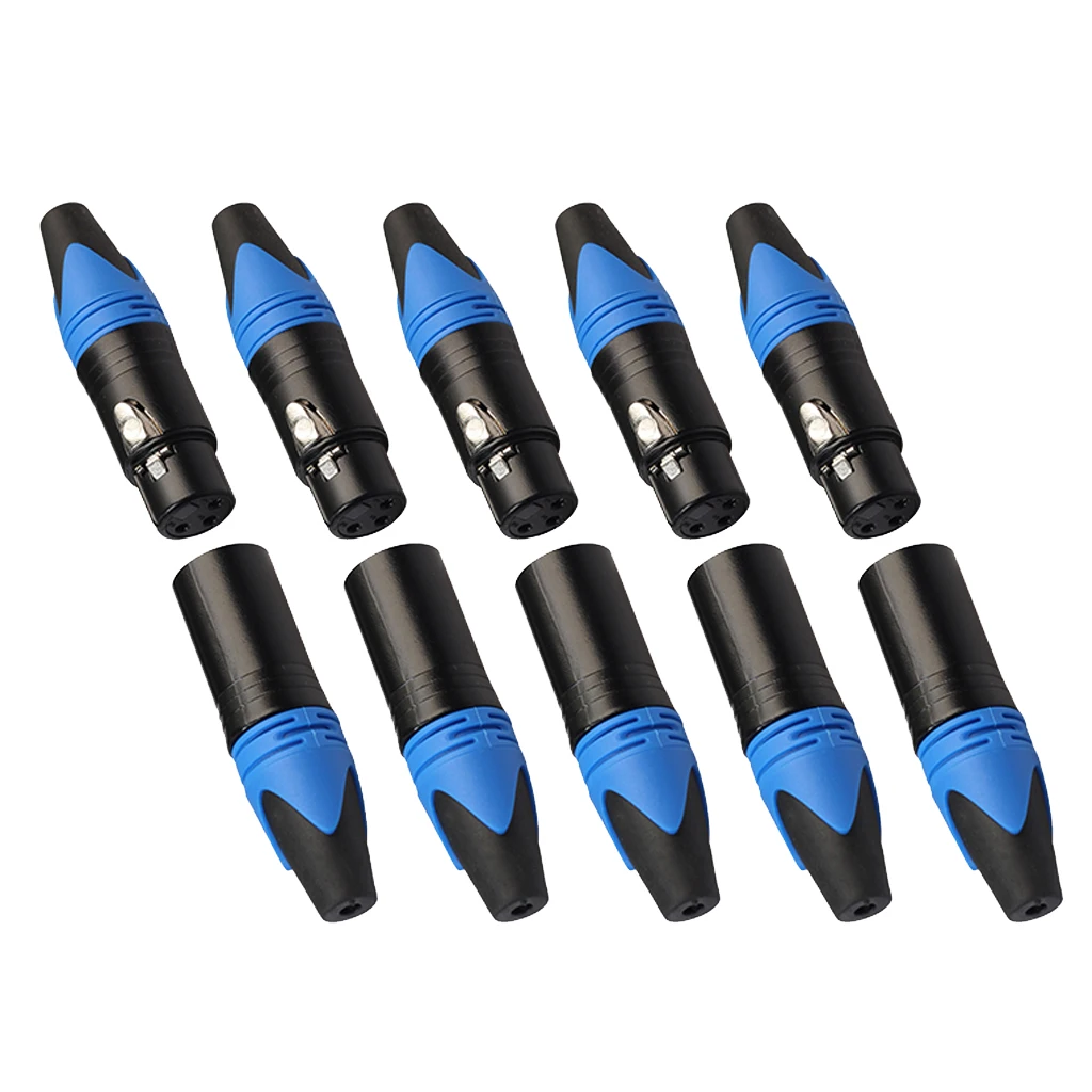 5 пар XLR коннектор штекер и гнездо микрофон аудио адаптер DIY части | Спорт