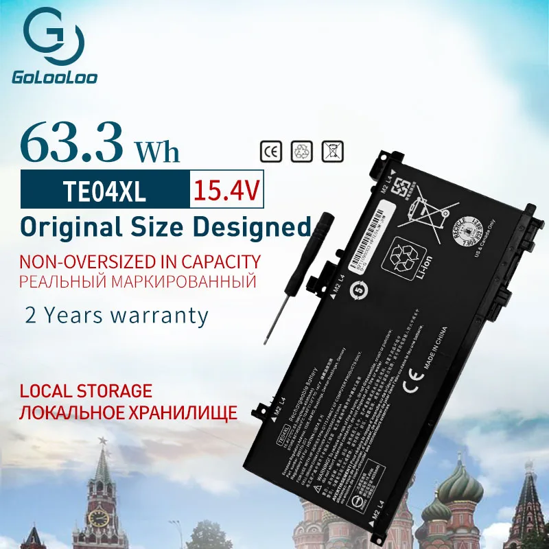 Golooloo TE04XL ноутбук Батарея для hp двумя способами женские 15 ax200 ax210TX ax235nd ax202na TPN Q173 HSTNN