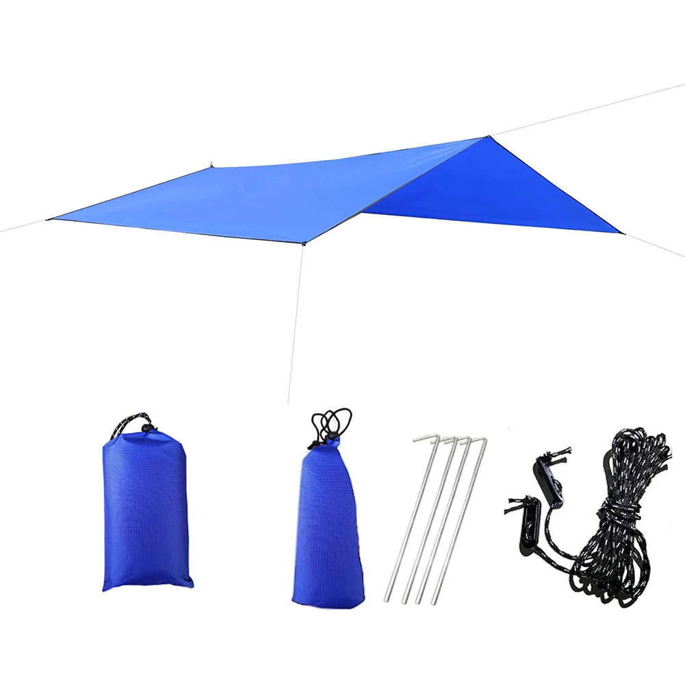 Multi-function Tent Tarp Waterproof Windproof Camping Shelter Sunshade Portable Beach Sun | Спорт и развлечения