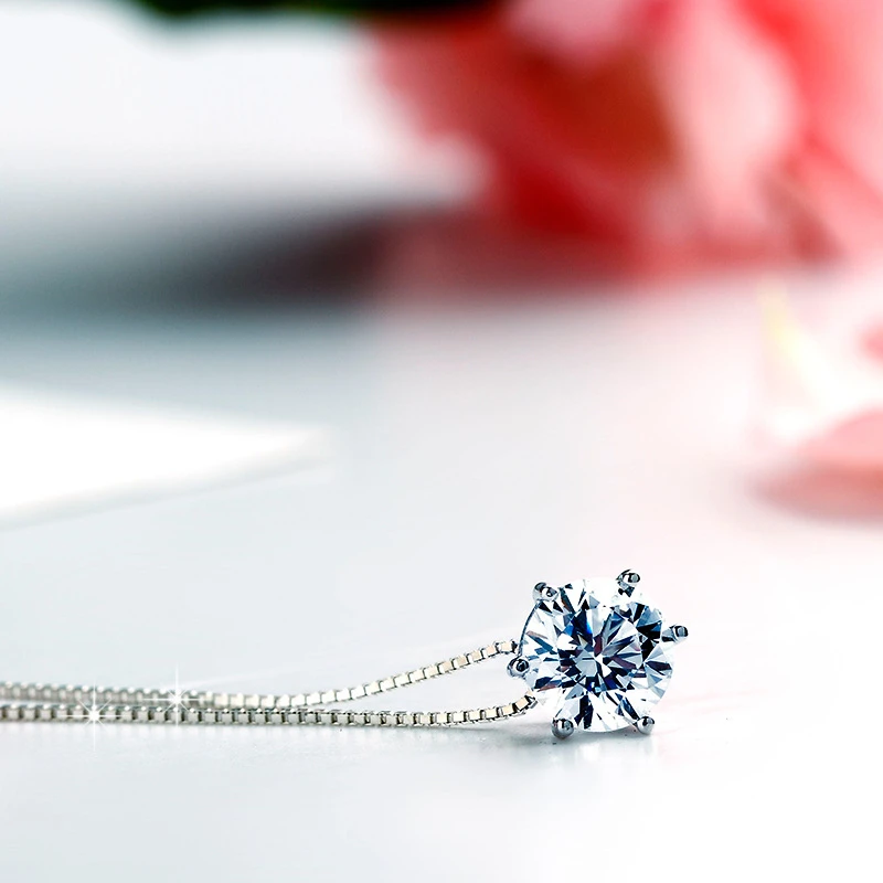 Женское серебряное ожерелье с мозаикой из фианита AAA | Украшения и аксессуары