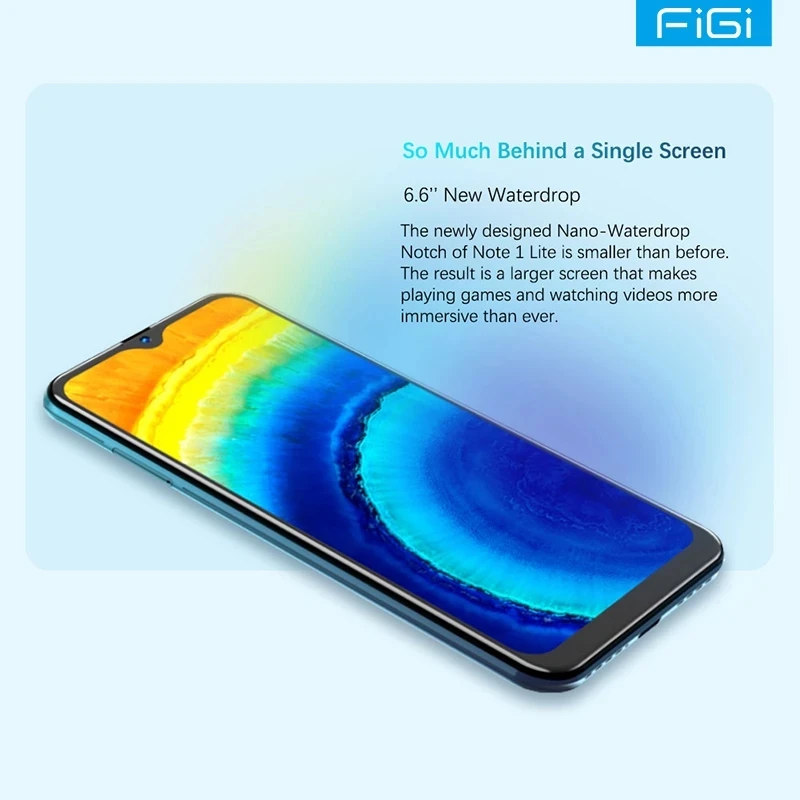 Ceny FIGI Note 1 Lite Android 11 Smartfony 4G Octa Core 4GB 64GB Telefon Komórkowy 16MP Potrójne Aparaty Telefony Komórkowe 4500mAh Wersja Globalna